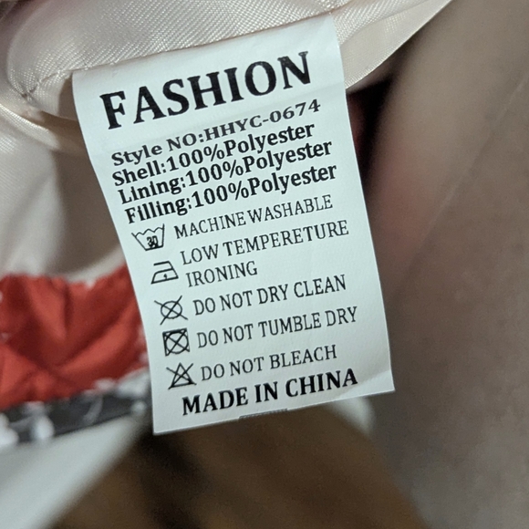 Patchwork Floral Quilted Jacket Cottagecore Shacket Oversized Xsmall - Picture 11 of 11